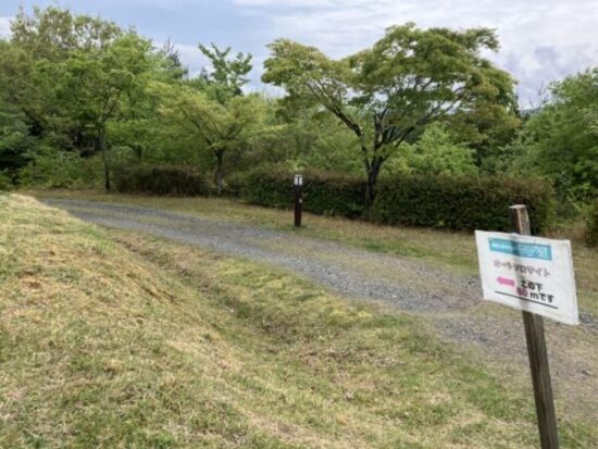 ソロキャンプサイトへの道