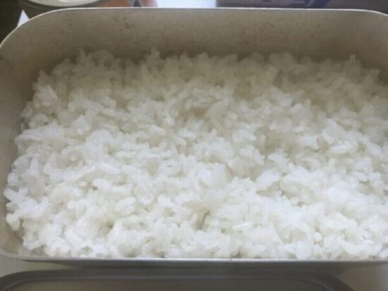 炊き立てご飯の完成!