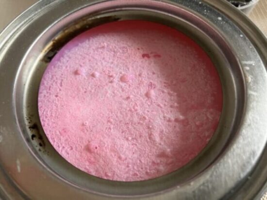 ニチネンのトップ丸缶の燃えカス