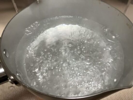 沸騰した鍋