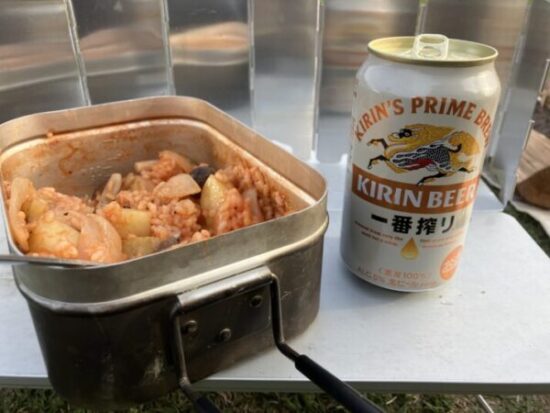 キリンビールとトマトリゾット