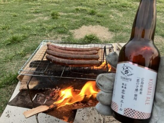 地ビールとソーセージ