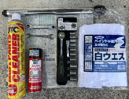 CT125ハンターカブのチェーン調整に必要な工具