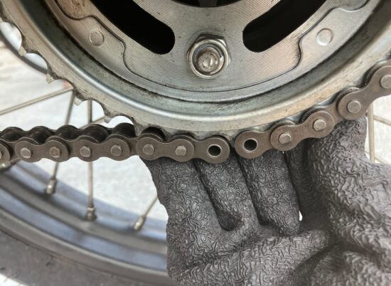 チェーンの両端を合わせる