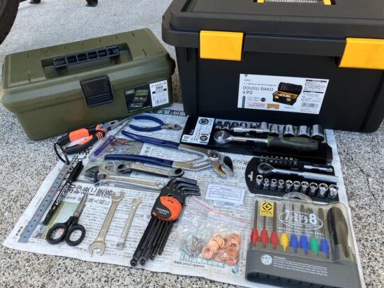 メンテナンス工具の保管方法と工具箱