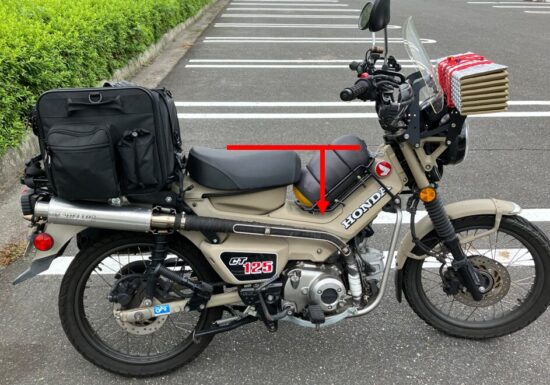 CT125ハンターカブの乗り降りの邪魔にならないセンターキャリアがベスト